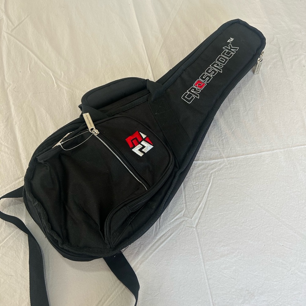 NWOT Crossrock Ukulele Soft Case Bag Zip Up with Storage Pockets Backpack Strap